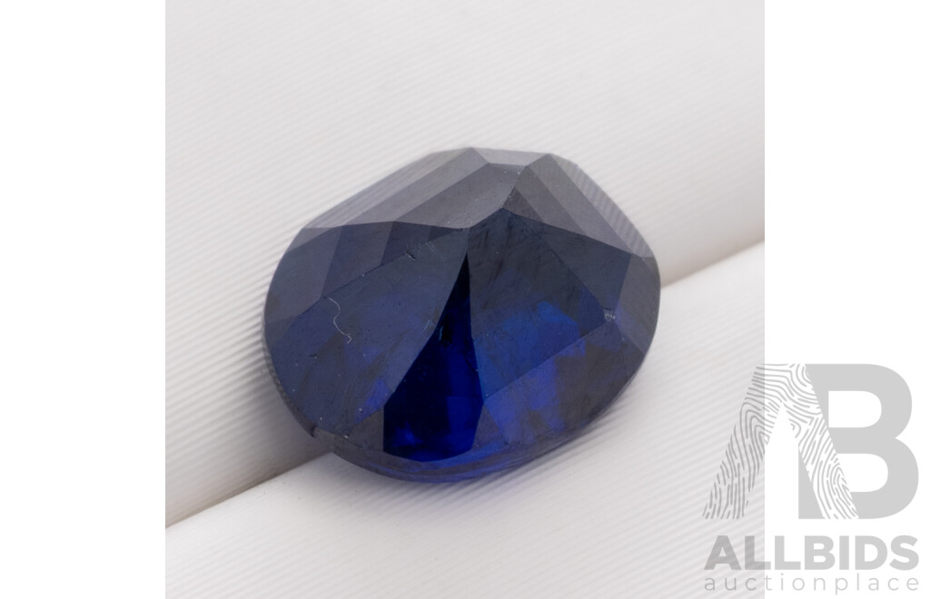 Ceylon Sapphire, Natural Corundum Oval Cut Deep Royal Blue Gemstone 2.50ct
