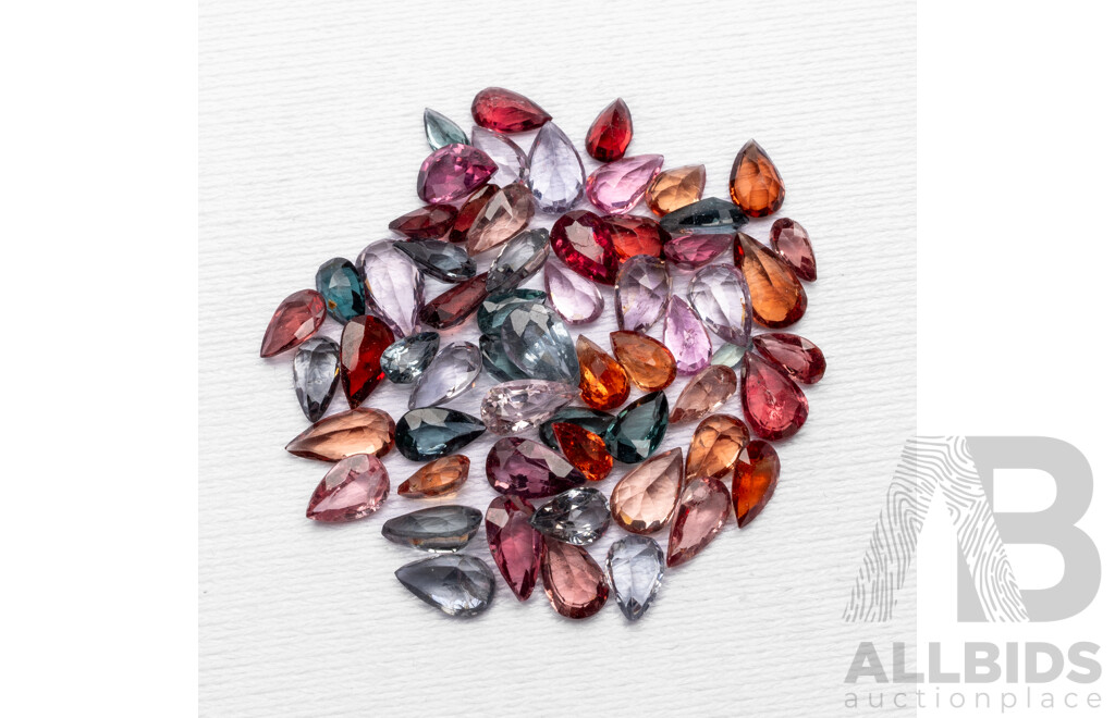 20cts of Mixed Colour, Pear Cut Spinel Parcel