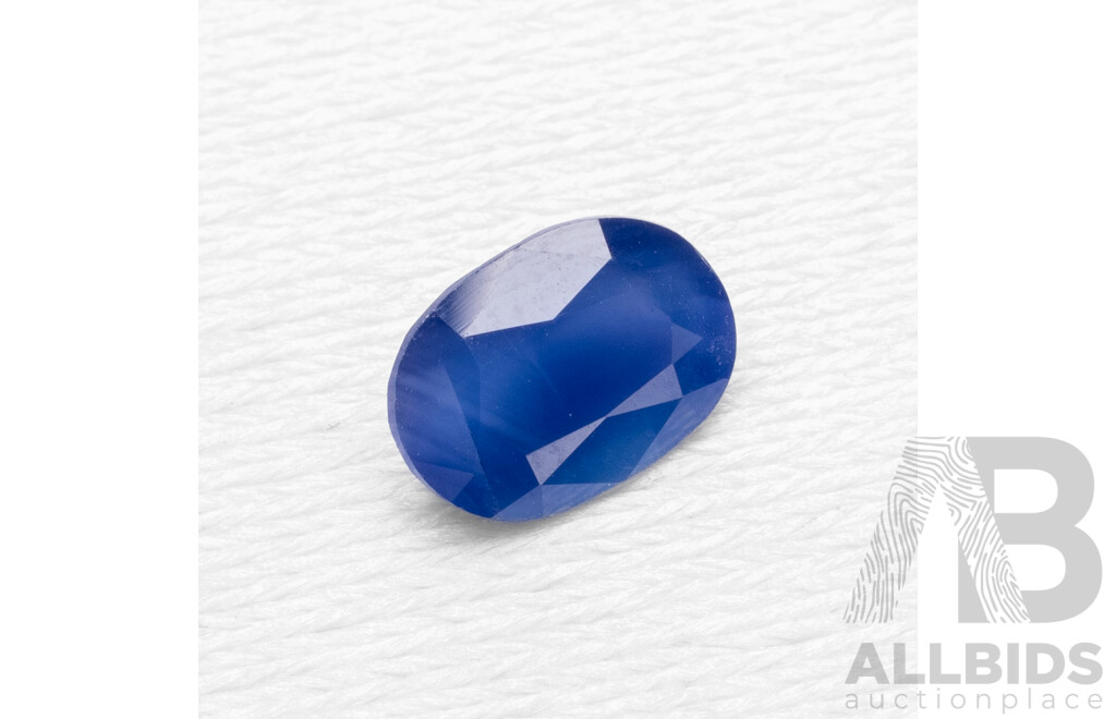 1.20ct Oval Cut Blue Sapphire