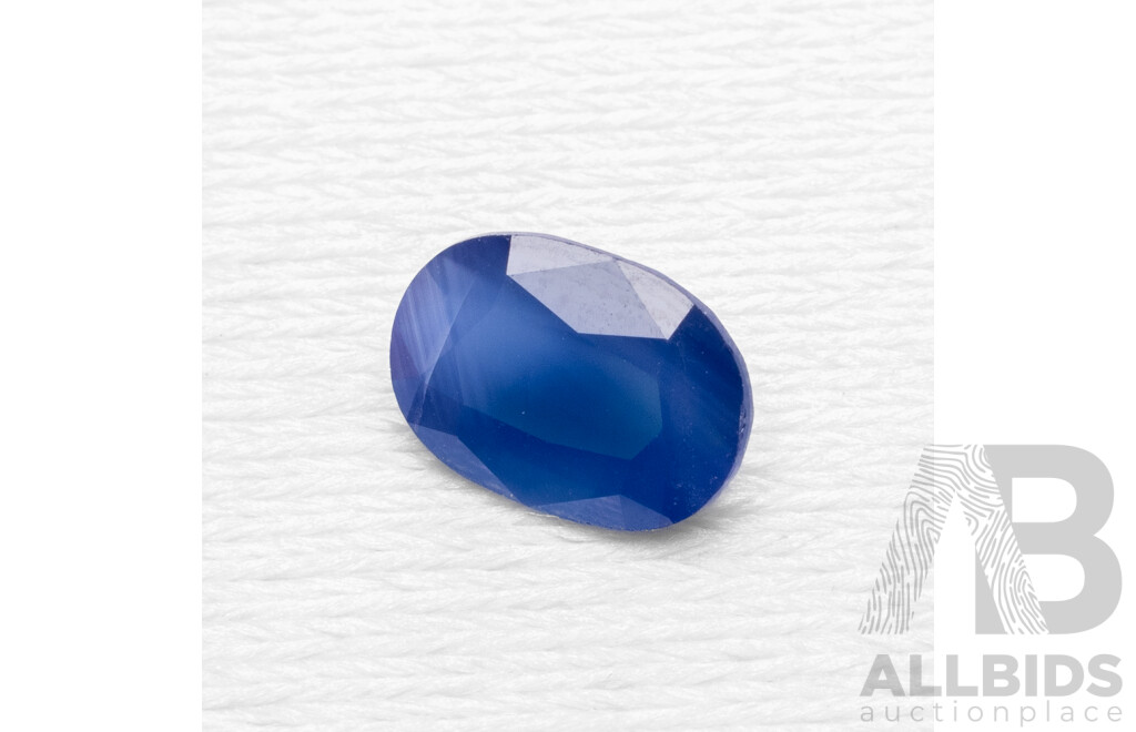 1.20ct Oval Cut Blue Sapphire