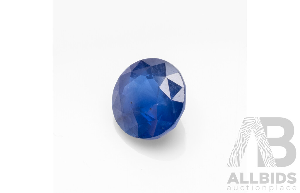 1.25ct Round Cut Royal Blue Sapphire