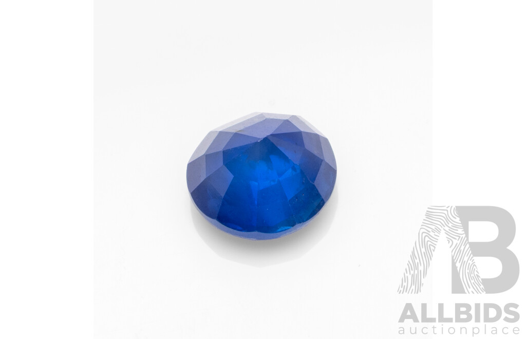 1.25ct Round Cut Royal Blue Sapphire