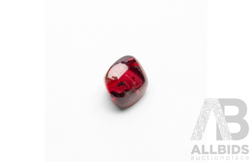 1.00ct Cushion Cut Pigeon Blood Red Sugar Loaf Spinel