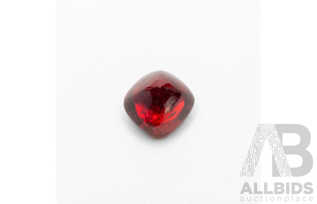 1.00ct Cushion Cut Pigeon Blood Red Sugar Loaf Spinel