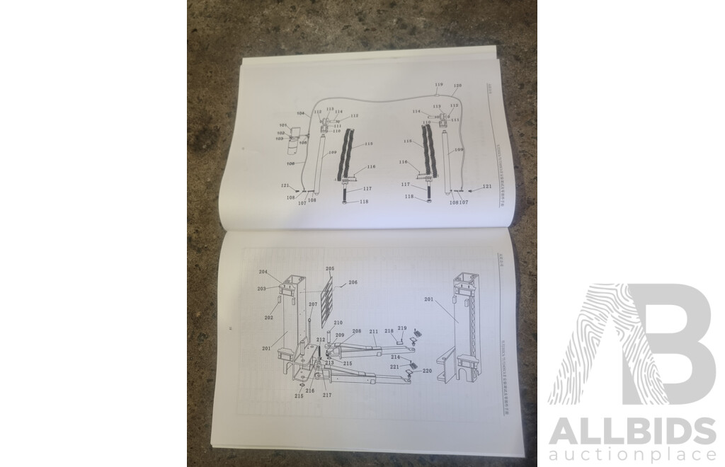 03/2011, Launch, Two-Post 4000KG Asymmetric Car Hoist