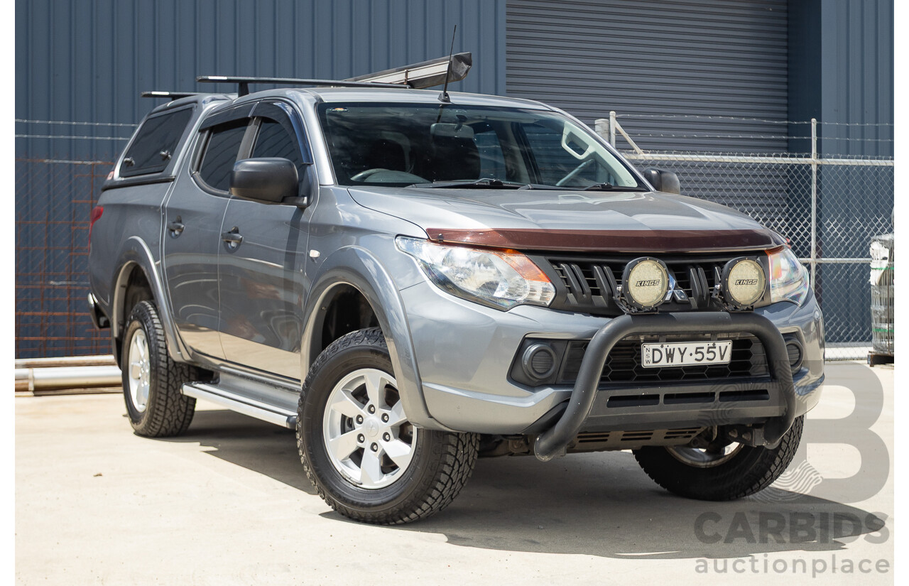 04/2018 Mitsubishi Triton GLX Plus (4x4) MQ MY18 Dual Cab Utility Grey Turbo 2.4L