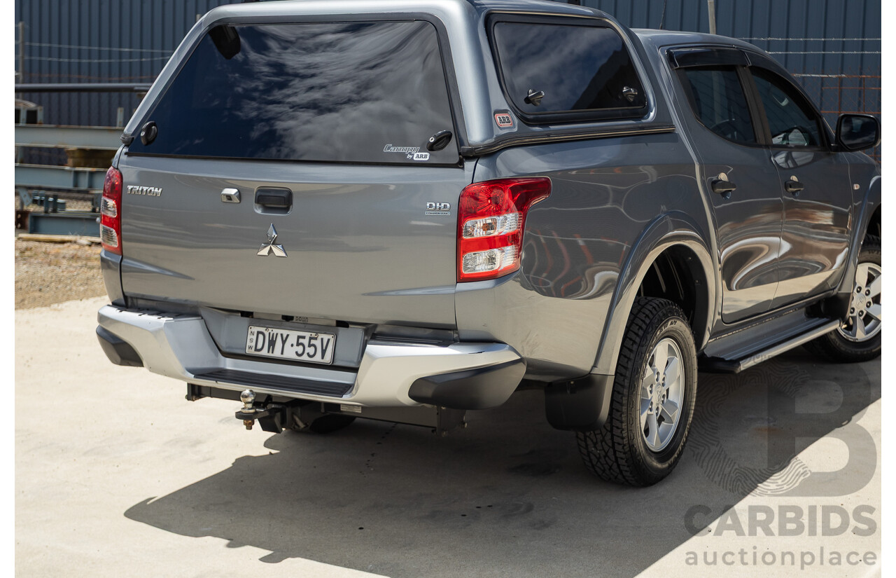 04/2018 Mitsubishi Triton GLX Plus (4x4) MQ MY18 Dual Cab Utility Grey Turbo 2.4L