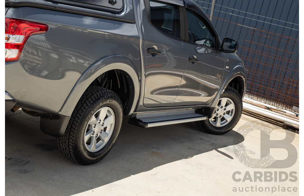 04/2018 Mitsubishi Triton GLX Plus (4x4) MQ MY18 Dual Cab Utility Grey Turbo 2.4L