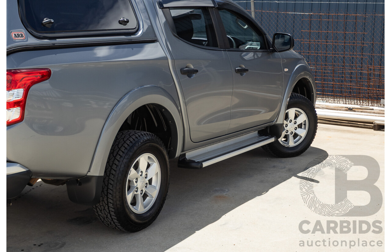 04/2018 Mitsubishi Triton GLX Plus (4x4) MQ MY18 Dual Cab Utility Grey Turbo 2.4L