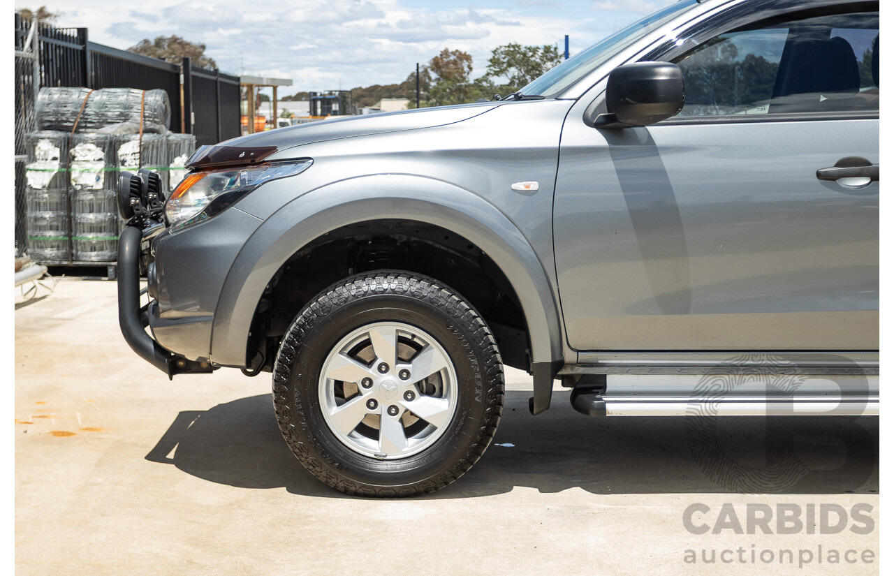 04/2018 Mitsubishi Triton GLX Plus (4x4) MQ MY18 Dual Cab Utility Grey Turbo 2.4L