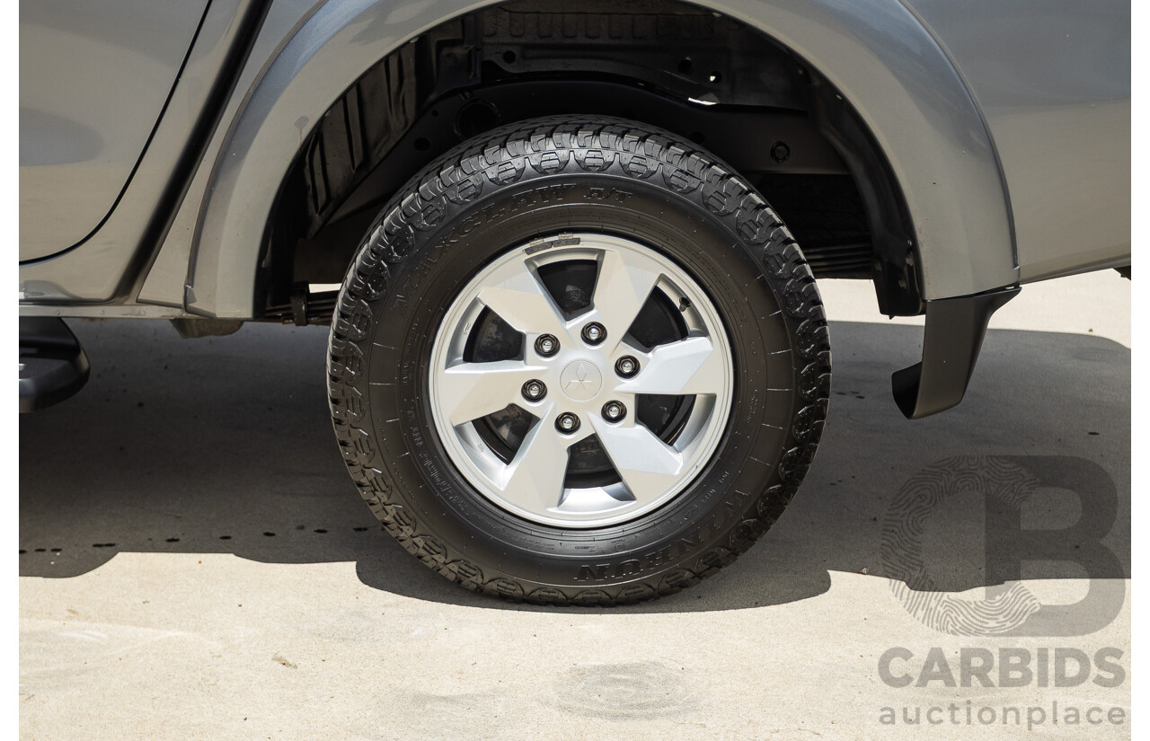 04/2018 Mitsubishi Triton GLX Plus (4x4) MQ MY18 Dual Cab Utility Grey Turbo 2.4L