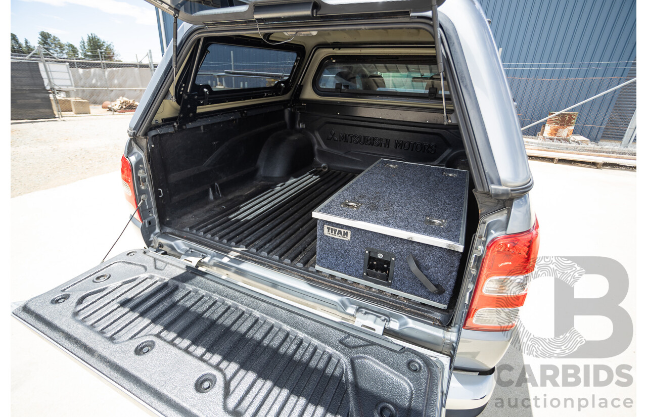 04/2018 Mitsubishi Triton GLX Plus (4x4) MQ MY18 Dual Cab Utility Grey Turbo 2.4L