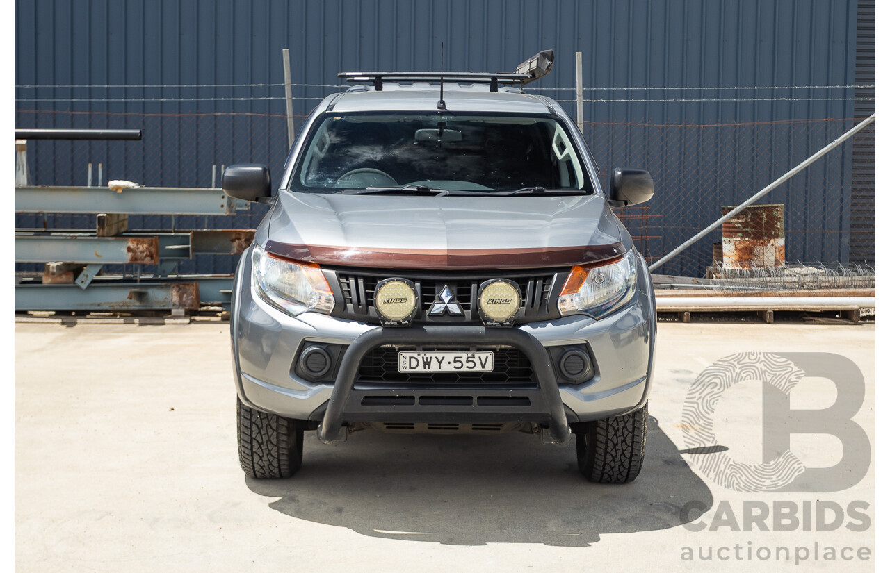 04/2018 Mitsubishi Triton GLX Plus (4x4) MQ MY18 Dual Cab Utility Grey Turbo 2.4L