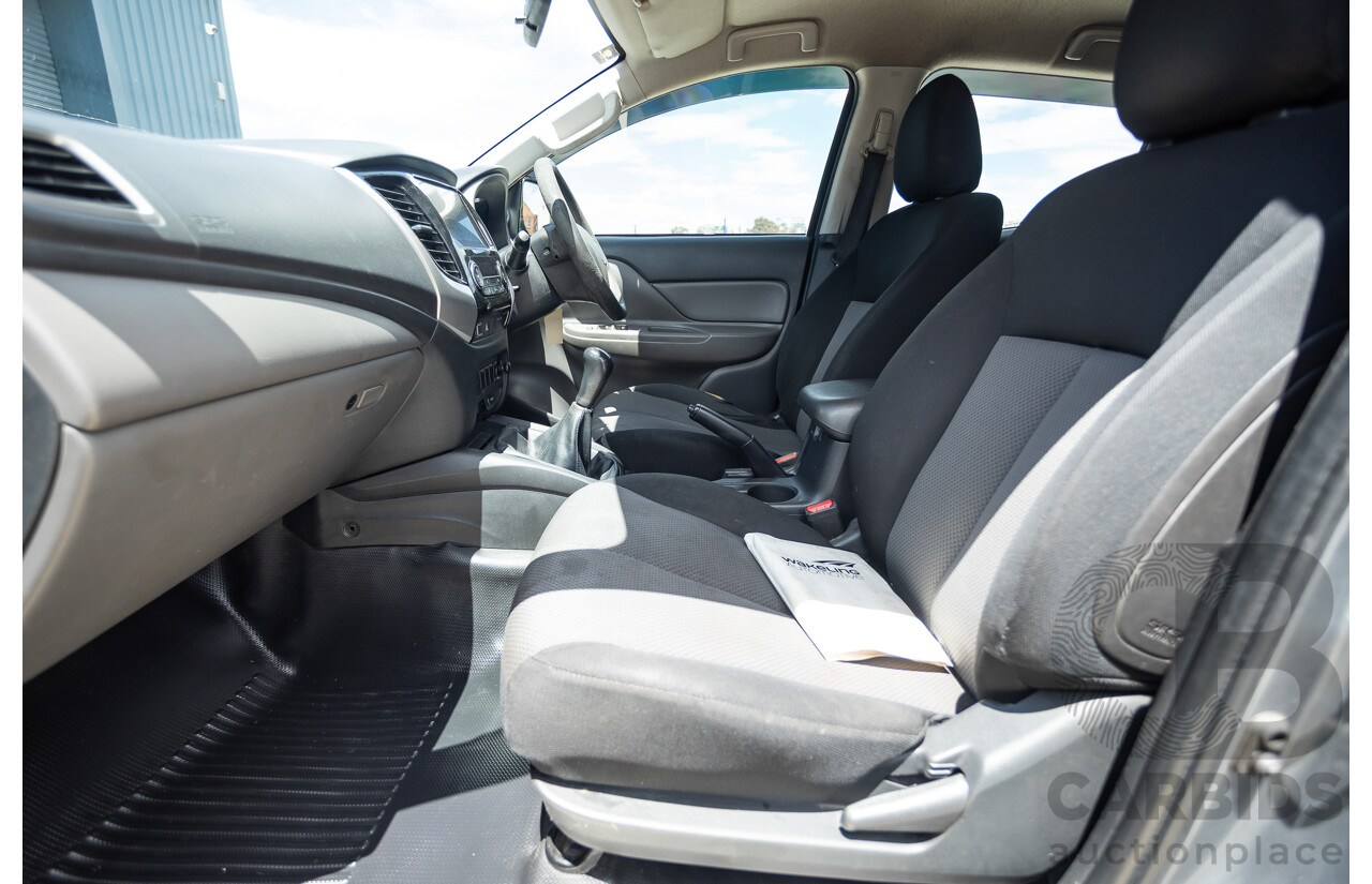 04/2018 Mitsubishi Triton GLX Plus (4x4) MQ MY18 Dual Cab Utility Grey Turbo 2.4L