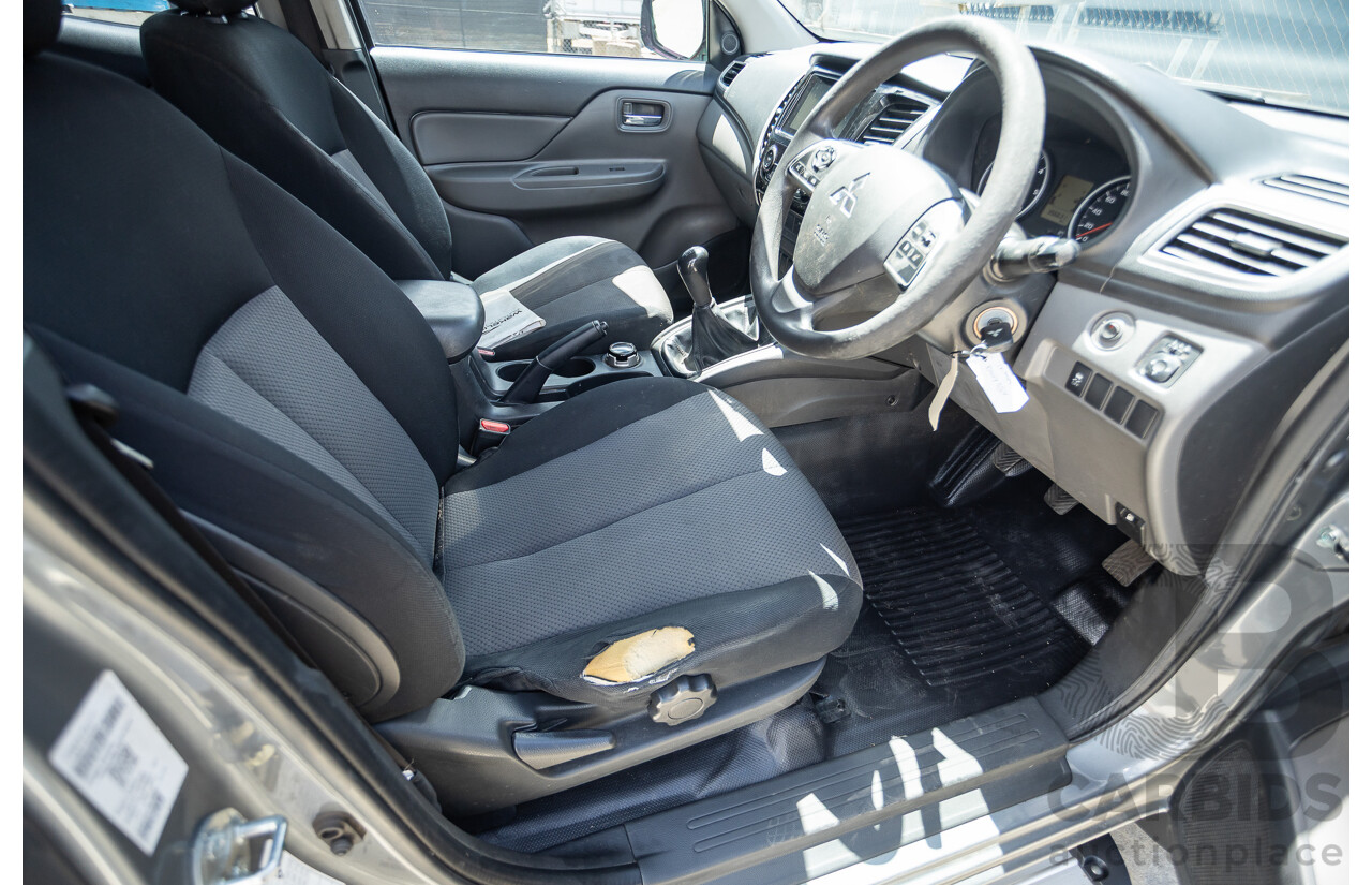 04/2018 Mitsubishi Triton GLX Plus (4x4) MQ MY18 Dual Cab Utility Grey Turbo 2.4L