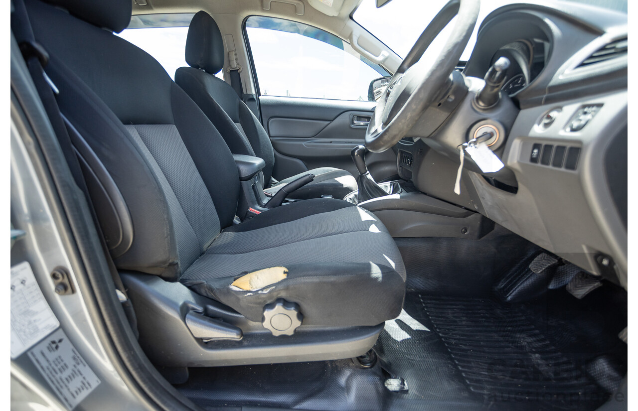 04/2018 Mitsubishi Triton GLX Plus (4x4) MQ MY18 Dual Cab Utility Grey Turbo 2.4L