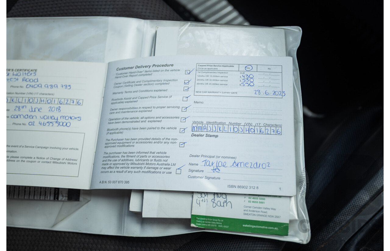 04/2018 Mitsubishi Triton GLX Plus (4x4) MQ MY18 Dual Cab Utility Grey Turbo 2.4L