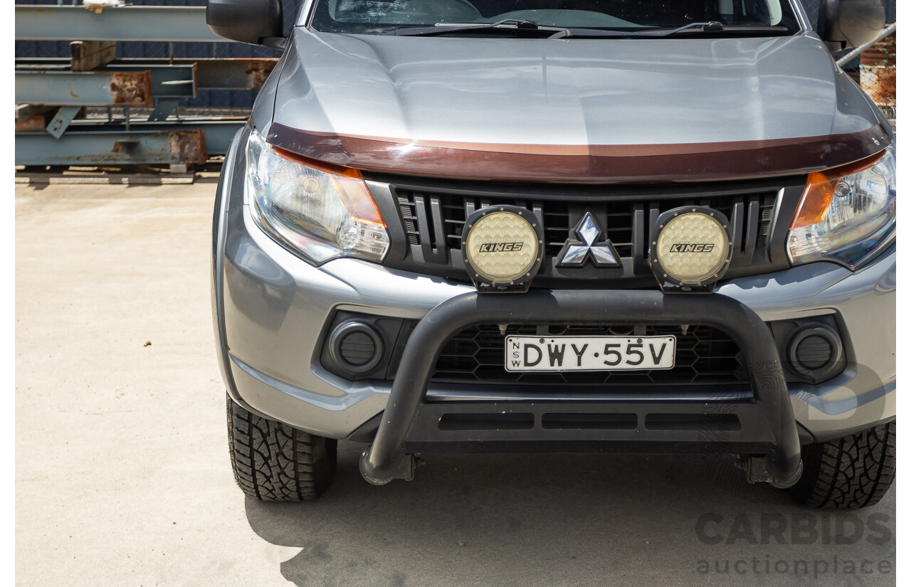 04/2018 Mitsubishi Triton GLX Plus (4x4) MQ MY18 Dual Cab Utility Grey Turbo 2.4L