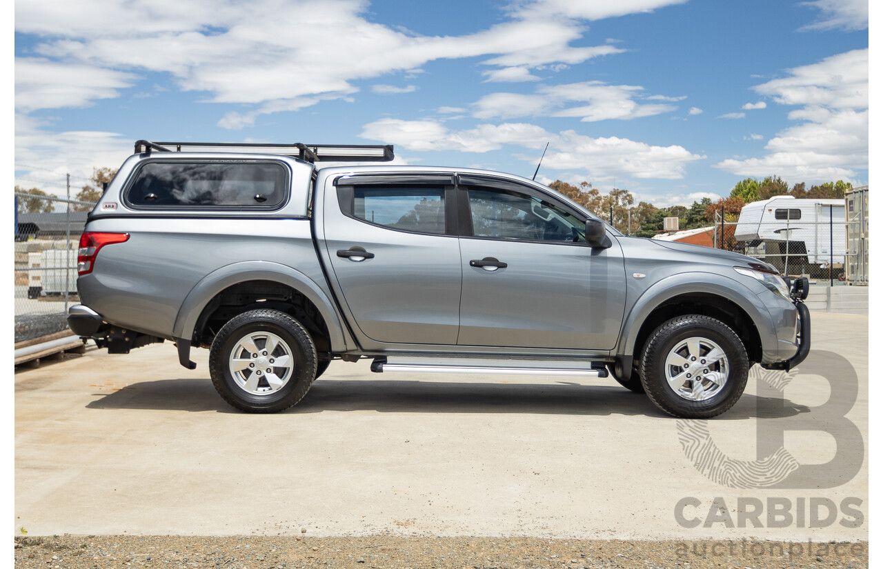 04/2018 Mitsubishi Triton GLX Plus (4x4) MQ MY18 Dual Cab Utility Grey Turbo 2.4L