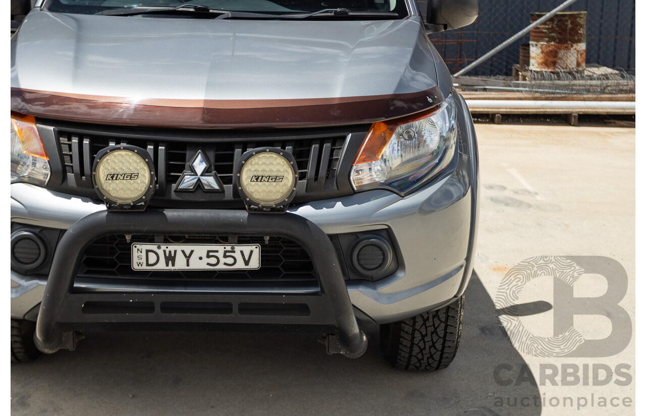 04/2018 Mitsubishi Triton GLX Plus (4x4) MQ MY18 Dual Cab Utility Grey Turbo 2.4L