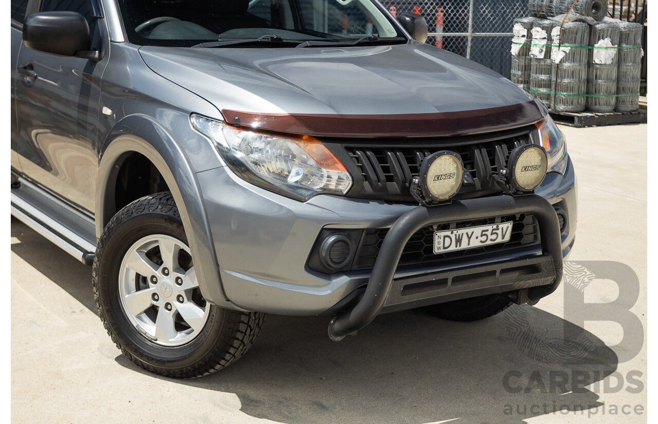 04/2018 Mitsubishi Triton GLX Plus (4x4) MQ MY18 Dual Cab Utility Grey Turbo 2.4L