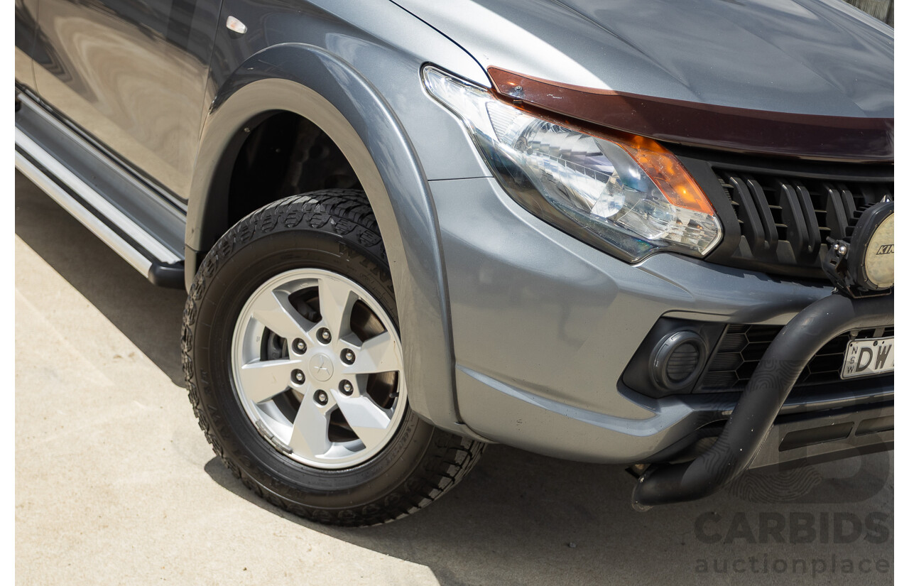 04/2018 Mitsubishi Triton GLX Plus (4x4) MQ MY18 Dual Cab Utility Grey Turbo 2.4L