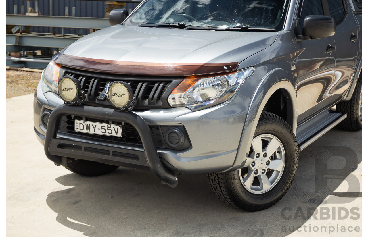 04/2018 Mitsubishi Triton GLX Plus (4x4) MQ MY18 Dual Cab Utility Grey Turbo 2.4L