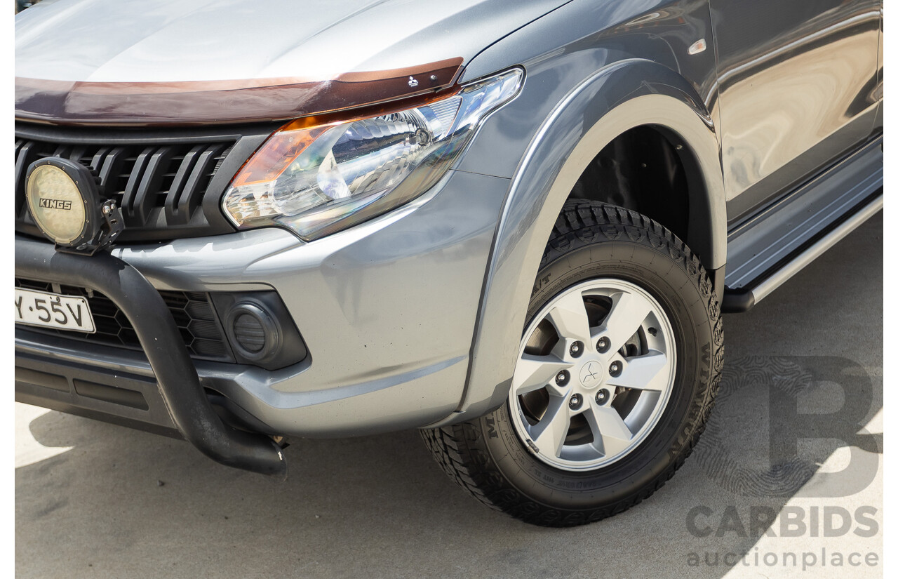 04/2018 Mitsubishi Triton GLX Plus (4x4) MQ MY18 Dual Cab Utility Grey Turbo 2.4L