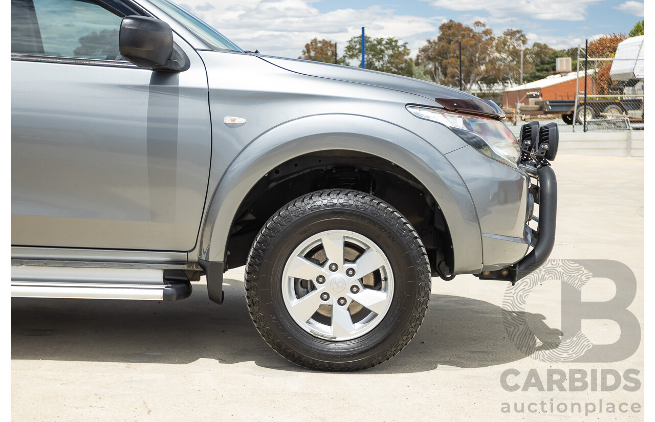04/2018 Mitsubishi Triton GLX Plus (4x4) MQ MY18 Dual Cab Utility Grey Turbo 2.4L