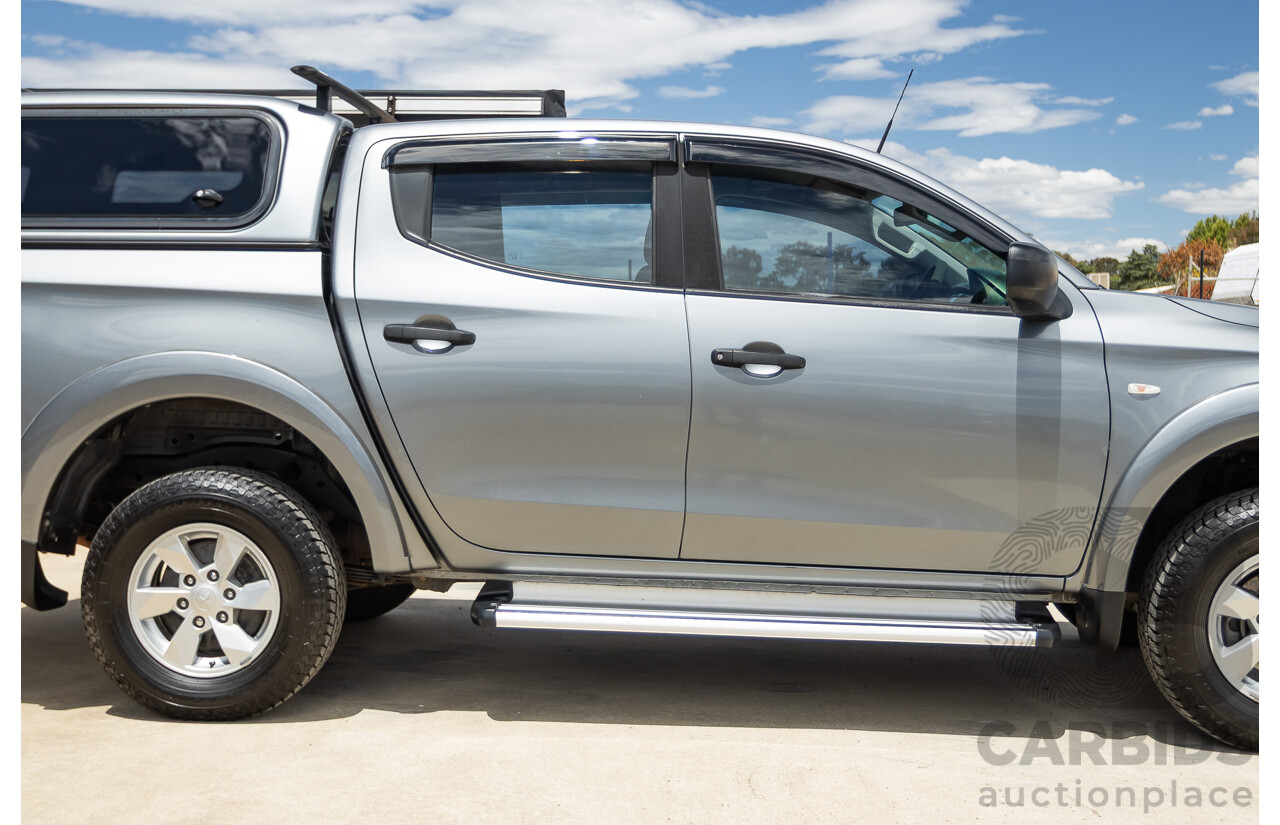 04/2018 Mitsubishi Triton GLX Plus (4x4) MQ MY18 Dual Cab Utility Grey Turbo 2.4L