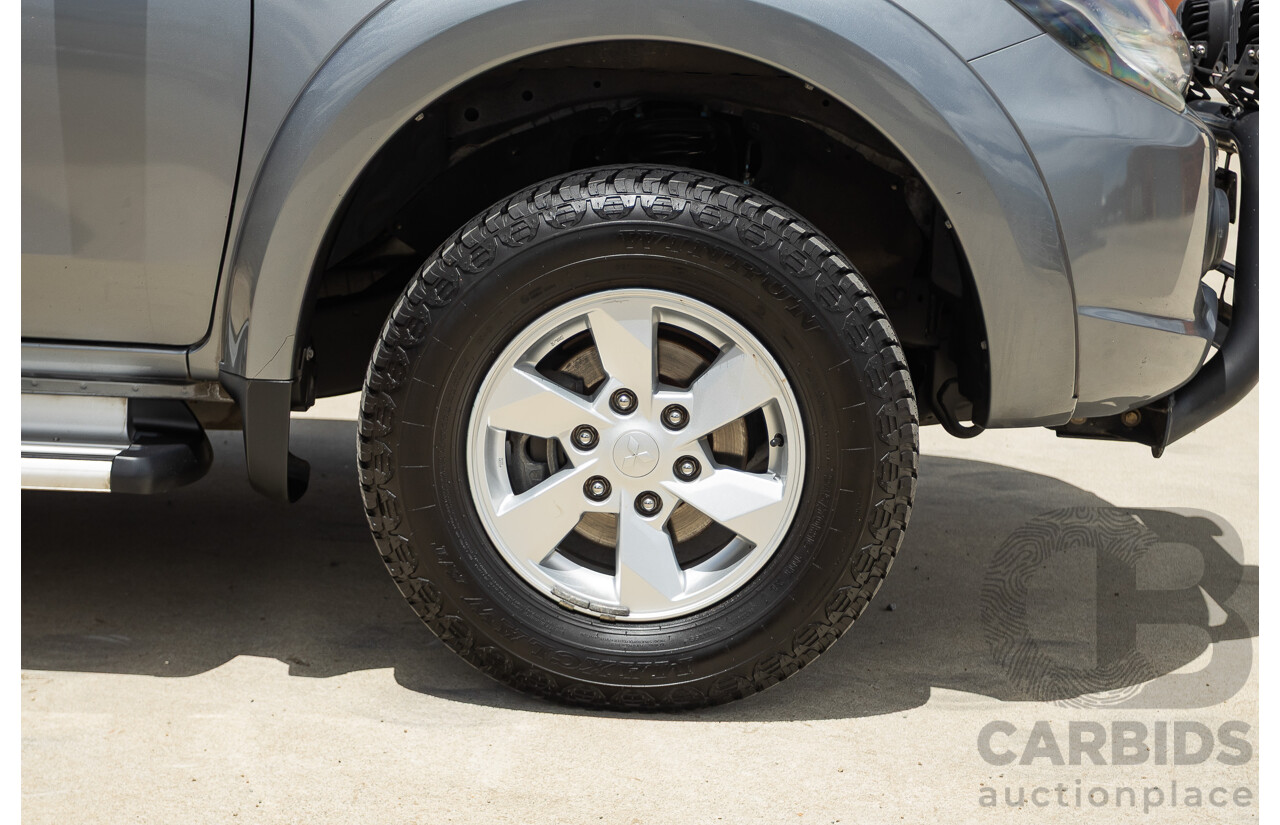 04/2018 Mitsubishi Triton GLX Plus (4x4) MQ MY18 Dual Cab Utility Grey Turbo 2.4L