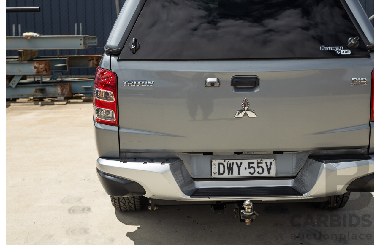 04/2018 Mitsubishi Triton GLX Plus (4x4) MQ MY18 Dual Cab Utility Grey Turbo 2.4L