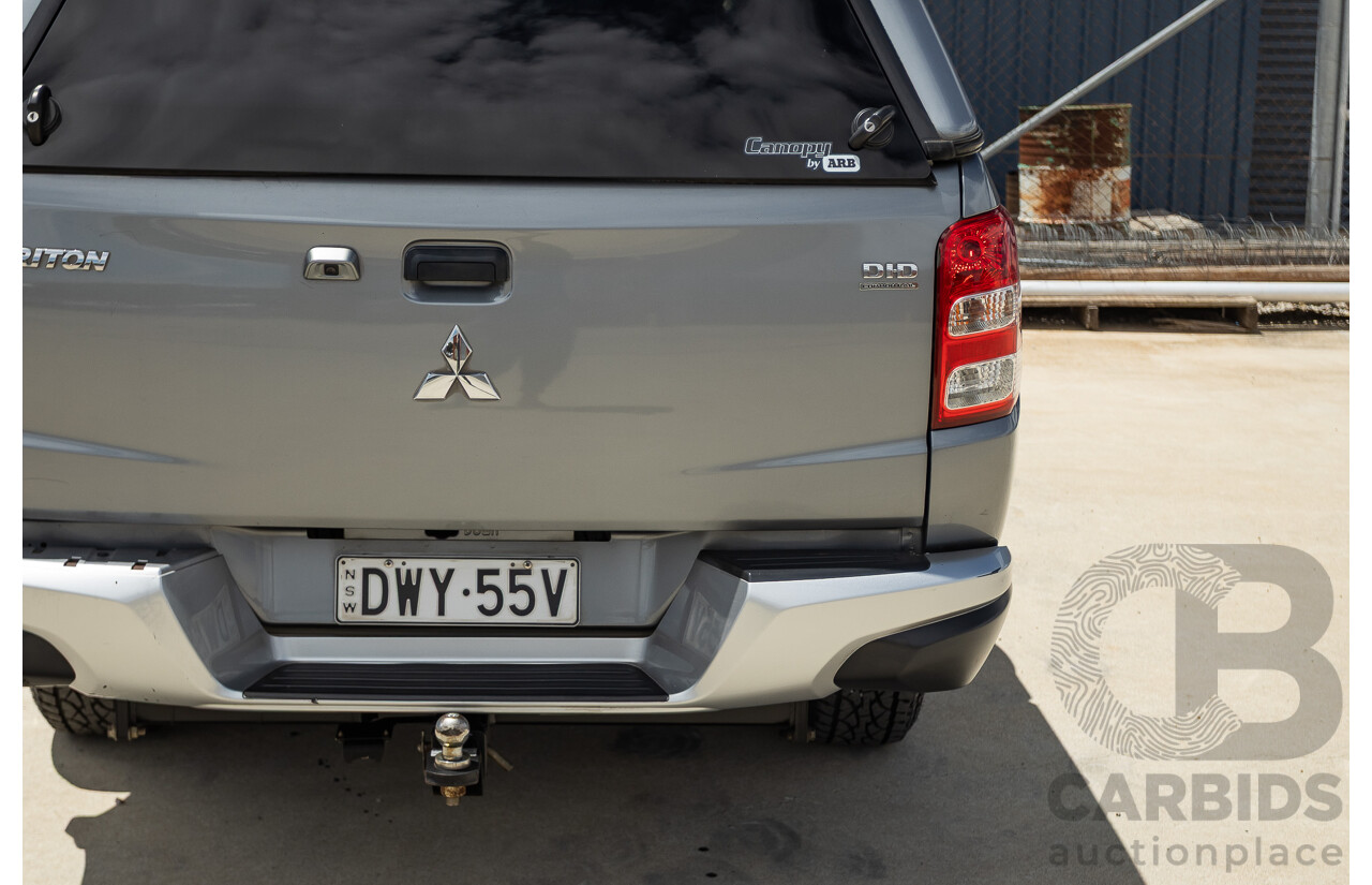 04/2018 Mitsubishi Triton GLX Plus (4x4) MQ MY18 Dual Cab Utility Grey Turbo 2.4L