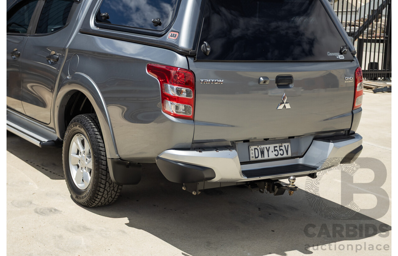 04/2018 Mitsubishi Triton GLX Plus (4x4) MQ MY18 Dual Cab Utility Grey Turbo 2.4L