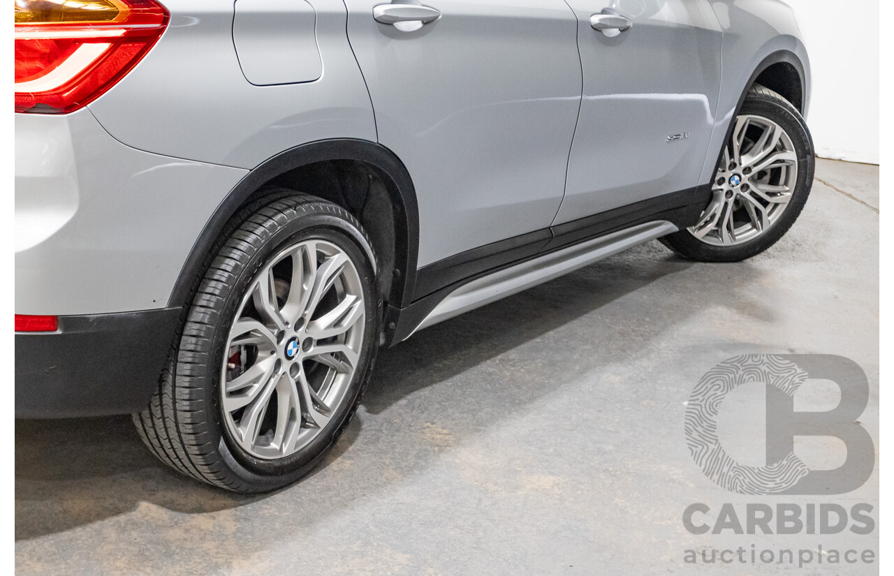 03/2016 BMW X1 sDrive 18D F48 4D Wagon Silver Turbo Diesel 2.0L
