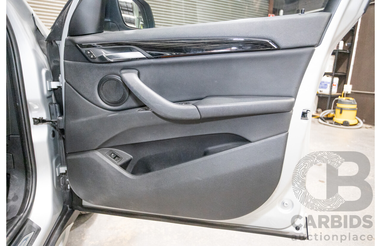 03/2016 BMW X1 sDrive 18D F48 4D Wagon Silver Turbo Diesel 2.0L