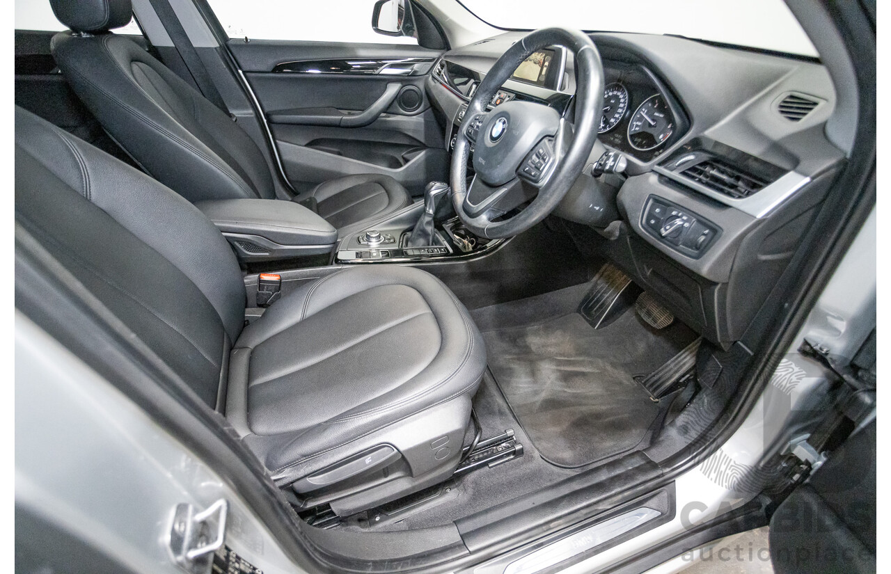 03/2016 BMW X1 sDrive 18D F48 4D Wagon Silver Turbo Diesel 2.0L