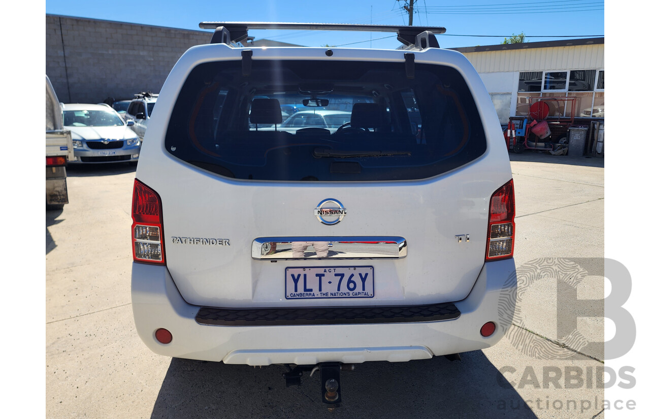 5/2012 Nissan Pathfinder Ti (4x4) R51 SERIES 4 4d Wagon White 2.5L