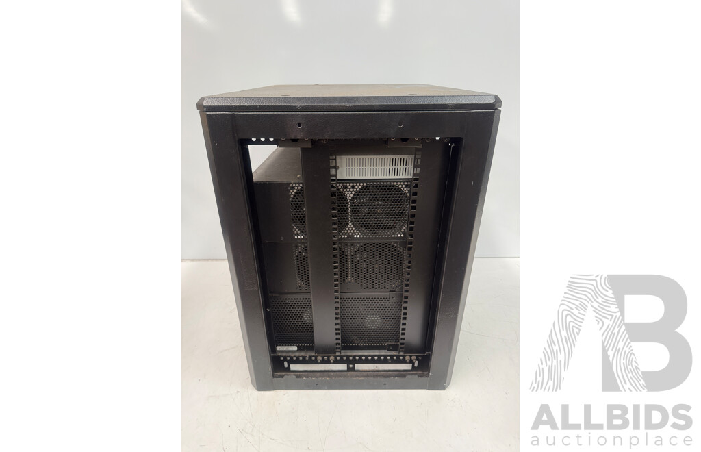 Hallam Rack Cabinet Containing Digital Media System - HD Conference VH20 VoIP End-point Device + 2x Crestron DMPS3-300-C + DM-MD8X8