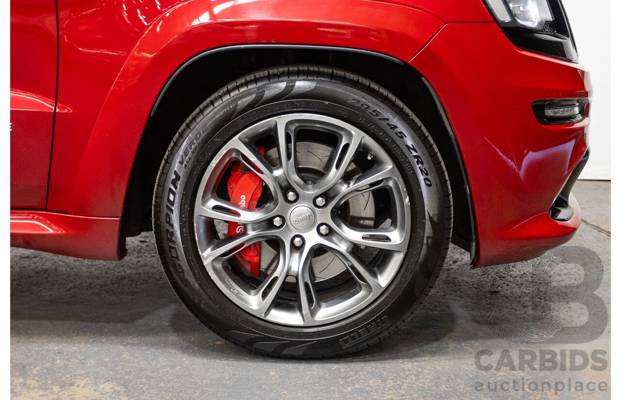 10/2014 Jeep Grand Cherokee SRT 8 (4x4) 4x4 WK MY15 4D Wagon Redline Pearl V8 6.4L