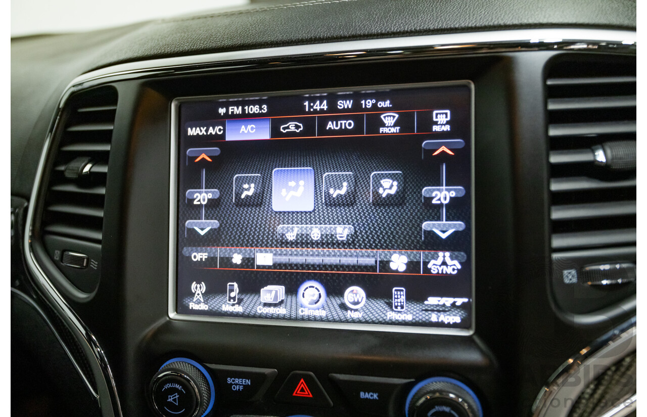 10/2014 Jeep Grand Cherokee SRT 8 (4x4) 4x4 WK MY15 4D Wagon Redline Pearl V8 6.4L