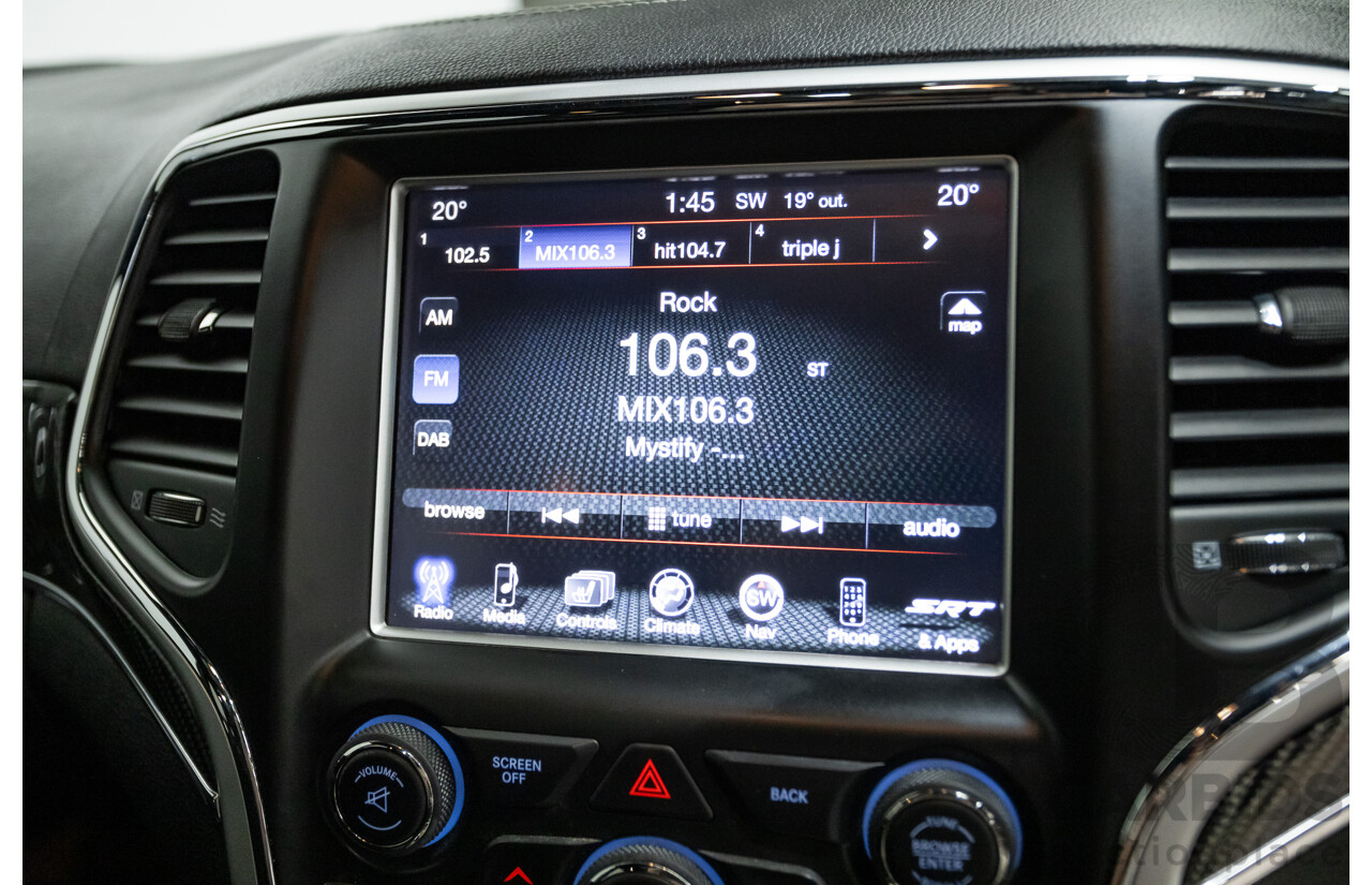 10/2014 Jeep Grand Cherokee SRT 8 (4x4) 4x4 WK MY15 4D Wagon Redline Pearl V8 6.4L