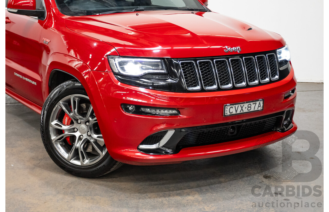 10/2014 Jeep Grand Cherokee SRT 8 (4x4) 4x4 WK MY15 4D Wagon Redline Pearl V8 6.4L