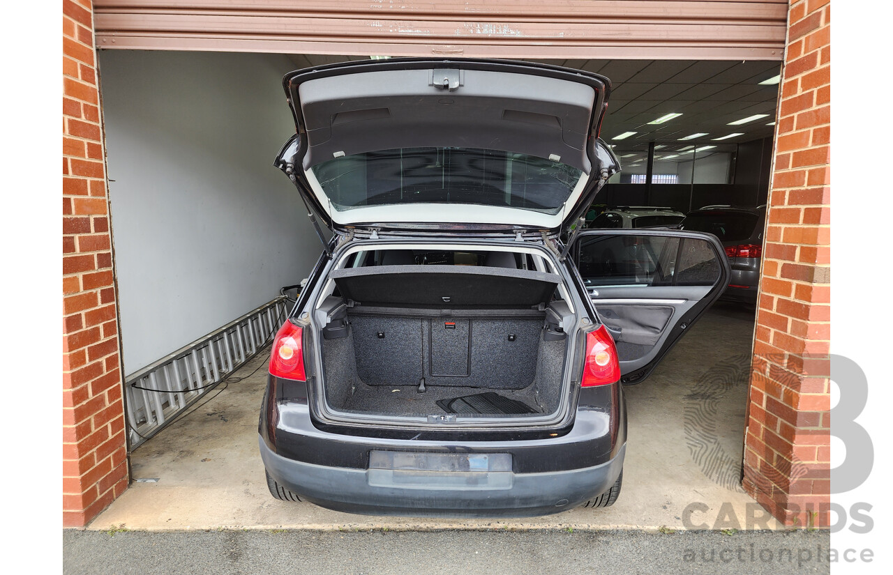 12/2008 Volkswagen Golf 2.0 FSI Pacific 1K MY08 UPGRADE 2 5d Hatchback Black 2.0L