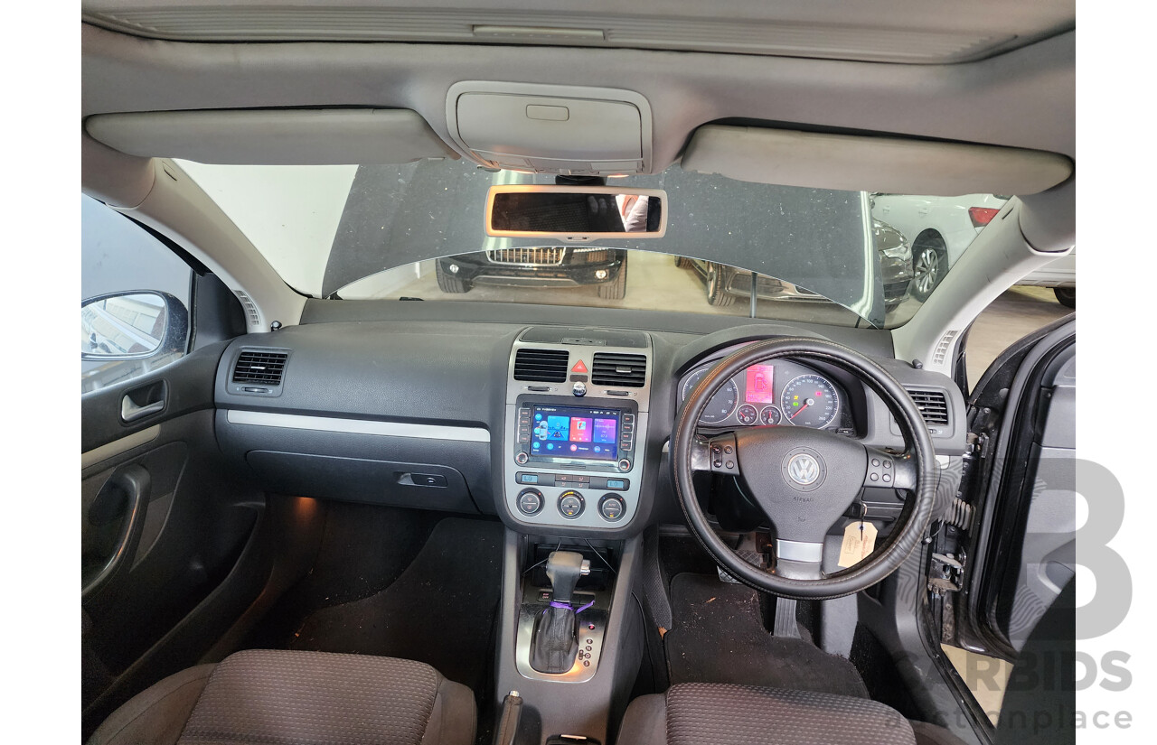 12/2008 Volkswagen Golf 2.0 FSI Pacific 1K MY08 UPGRADE 2 5d Hatchback Black 2.0L