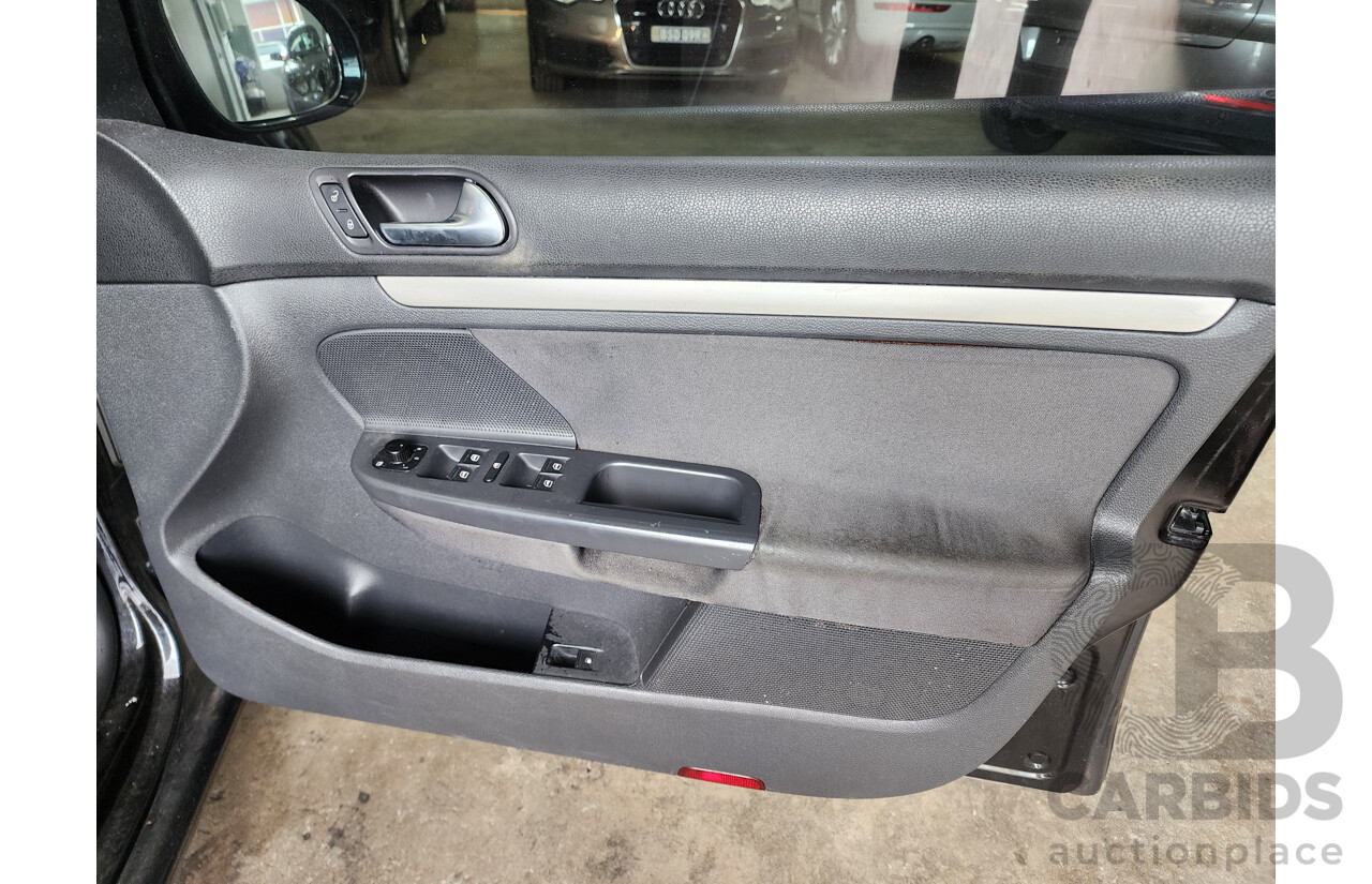 12/2008 Volkswagen Golf 2.0 FSI Pacific 1K MY08 UPGRADE 2 5d Hatchback Black 2.0L