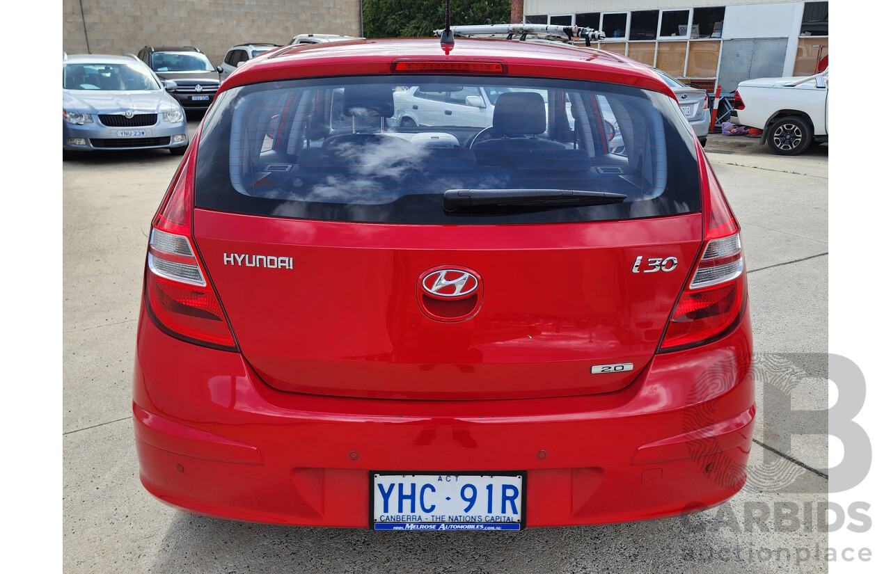 3/2010 Hyundai i30 SX FD MY10 5d Hatchback Red 2.0L