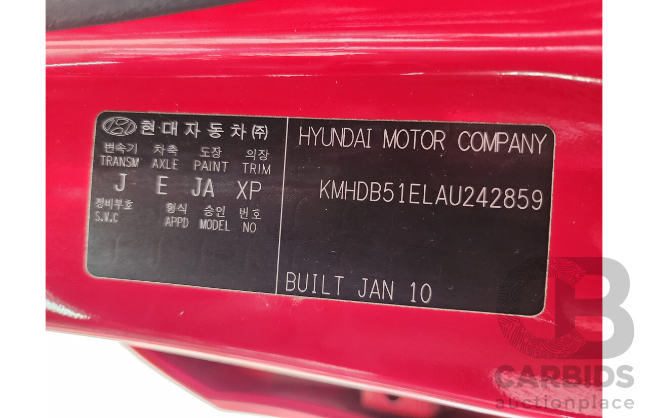 3/2010 Hyundai i30 SX FD MY10 5d Hatchback Red 2.0L