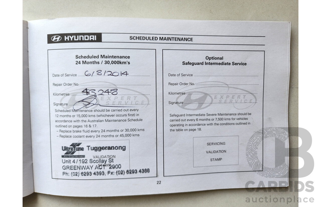 3/2010 Hyundai i30 SX FD MY10 5d Hatchback Red 2.0L