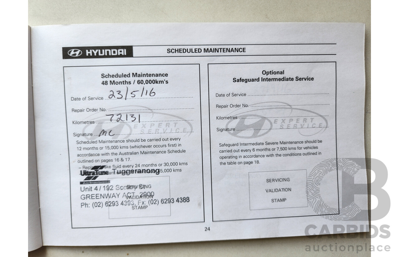 3/2010 Hyundai i30 SX FD MY10 5d Hatchback Red 2.0L